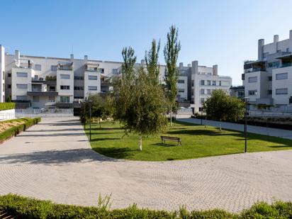 Exterior view of Flat for sale in  Madrid Capital  with Air Conditioner