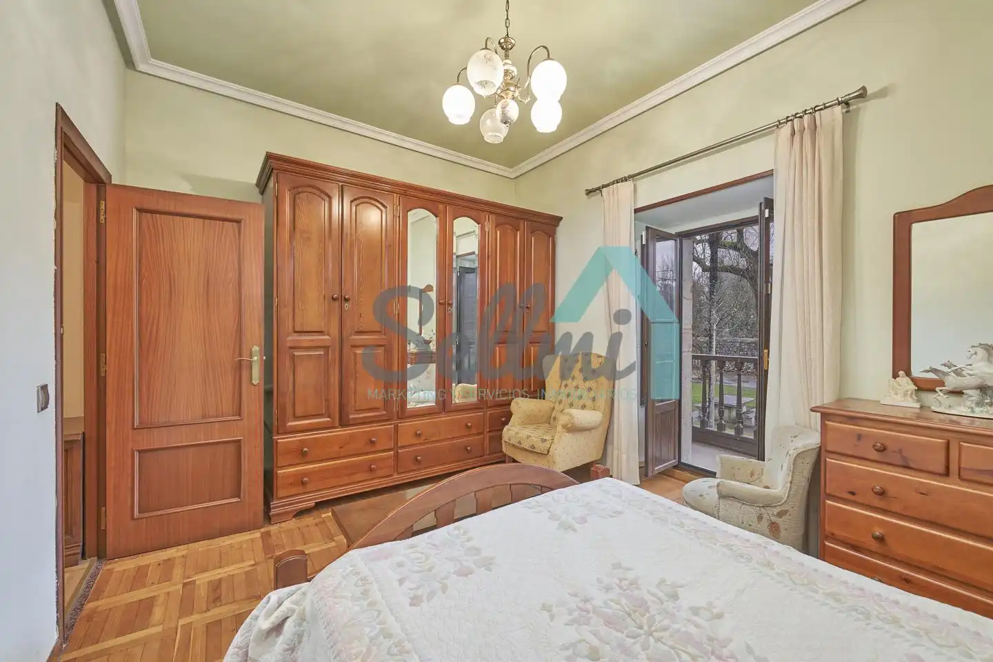 Bedroom of Houses for sale in Ribera de Arriba  with Heating, Private garden and Terrace