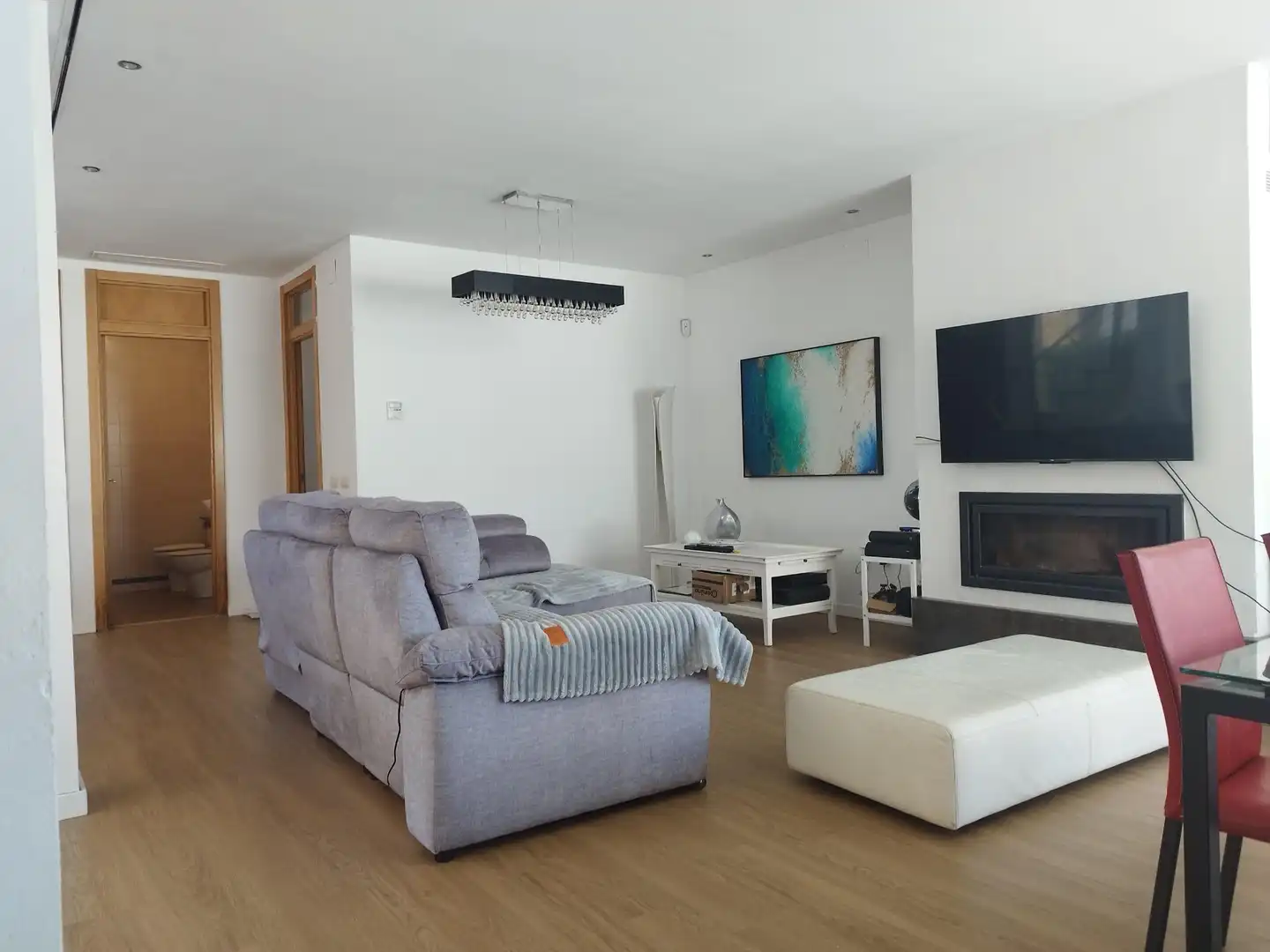 Sala de estar de Casa o chalet de alquiler en Puerto Real con Aire acondicionado, Jardín privado y Piscina