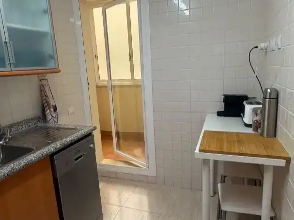 Kitchen of Flat for rent in Torreblanca  with Air Conditioner, Private garden and Parquet flooring