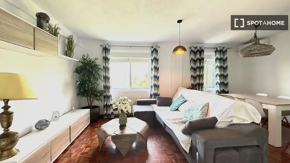 Sala d'estar de Apartament per a compartir en Madrid amb Aire condicionat, Calefacció i Terrassa