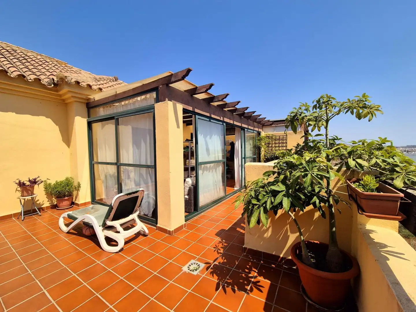 Terrasse von Dachboden zum Verkauf in Mijas mit Privatgarten, Terrasse und Gemeinschaftspool