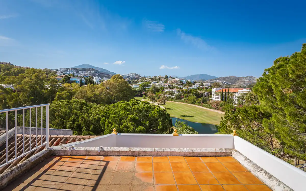 Exterior view of Detached homes for sale in Málaga  with Air Conditioner, Terrace and Storage room