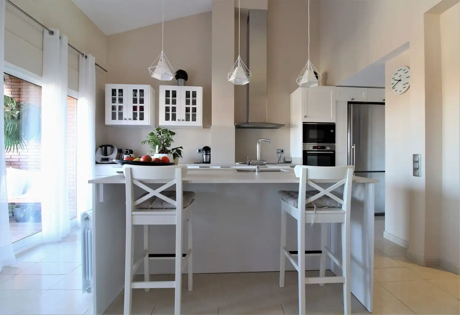 Küche von Wohnung zum Verkauf in Girona mit Klimaanlage, Abstellraum und Balkon