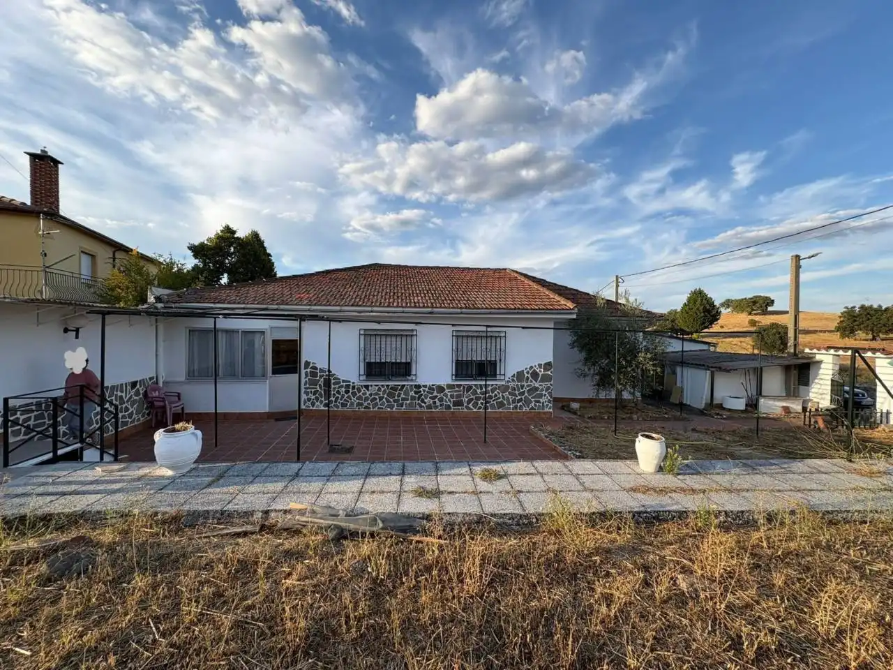 Vista exterior de Casa o xalet en venda en Ituero de Azaba amb Calefacció, Jardí privat i Terrassa