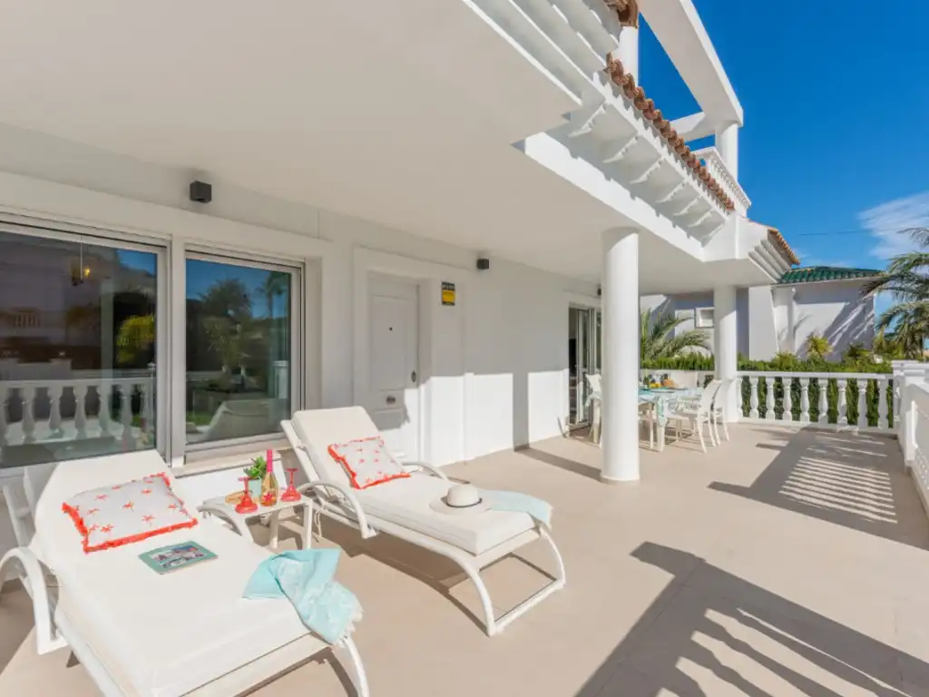 Garden of Houses for sale in El Campello  with Air Conditioner, Private garden and Swimming Pool