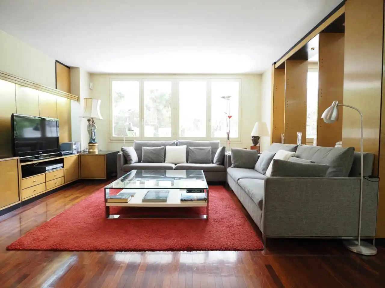 Wohnzimmer von Wohnung zum Verkauf in Granollers mit Heizung, Parkett und Terrasse