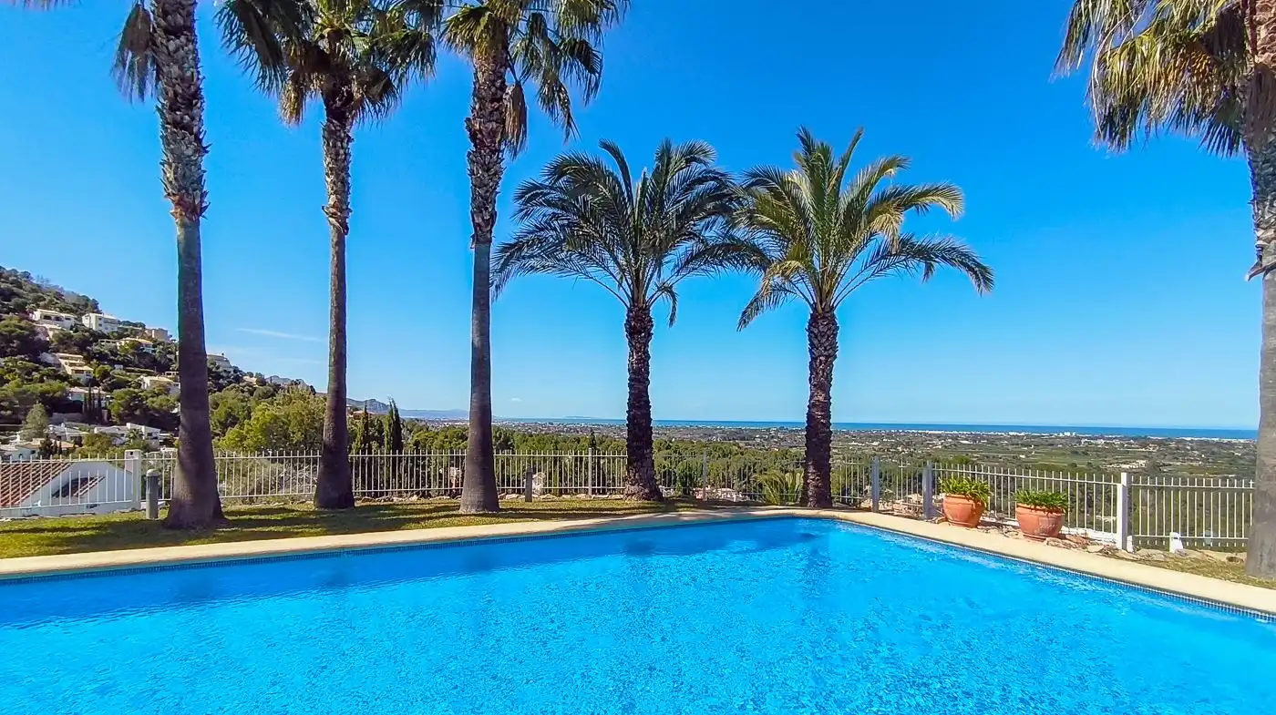 Swimming pool of Apartments for sale in Pedreguer  with Air Conditioner, Heating and Private garden