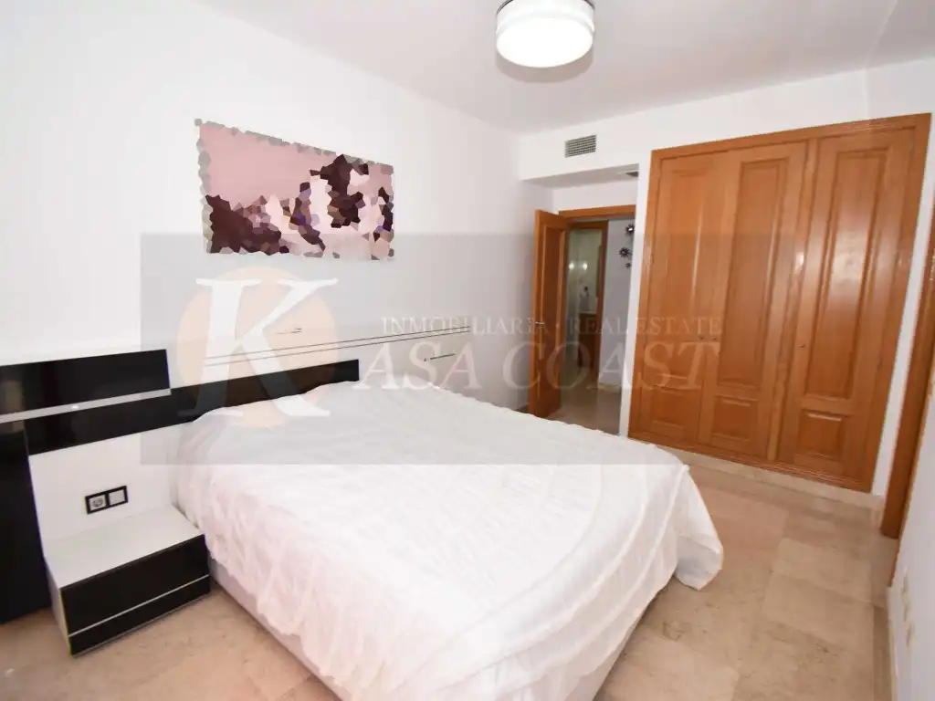 Bedroom of Flat for sale in Mijas  with Air Conditioner, Private garden and Terrace