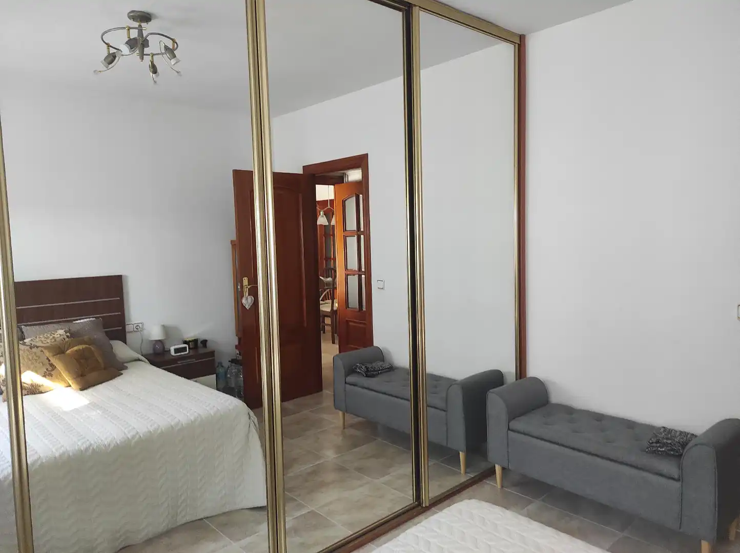 Schlafzimmer von Wohnung zum Verkauf in Sant Just Desvern mit Klimaanlage, Heizung und Balkon