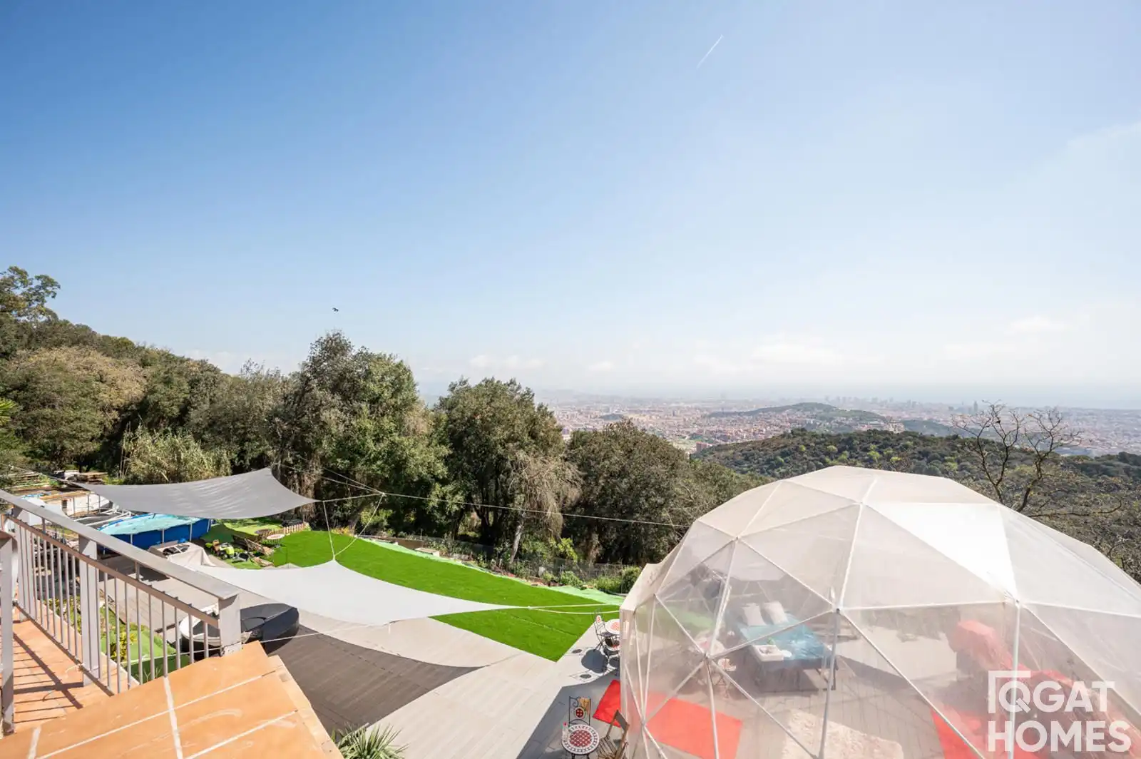 Terrassa de Casa o xalet en venda en Barcelona amb Aire condicionat, Calefacció i Jardí privat