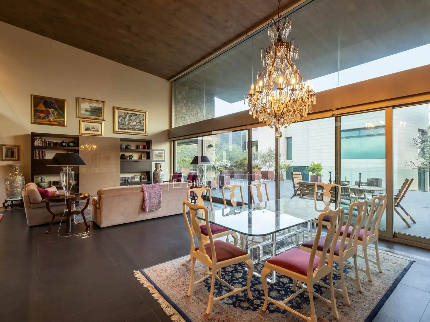 Comedor de Casa o chalet en venta en Sagunto / Sagunt con Aire acondicionado, Calefacción y Jardín privado