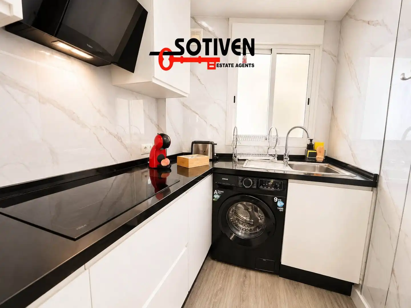 Cuina de Apartament de lloguer en Santiago del Teide amb Terrassa i Piscina comunitària