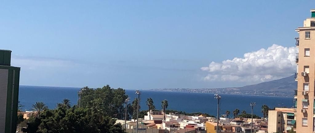 Exterior view of Single-family semi-detached for sale in Málaga Capital  with Terrace, Storage room and Balcony