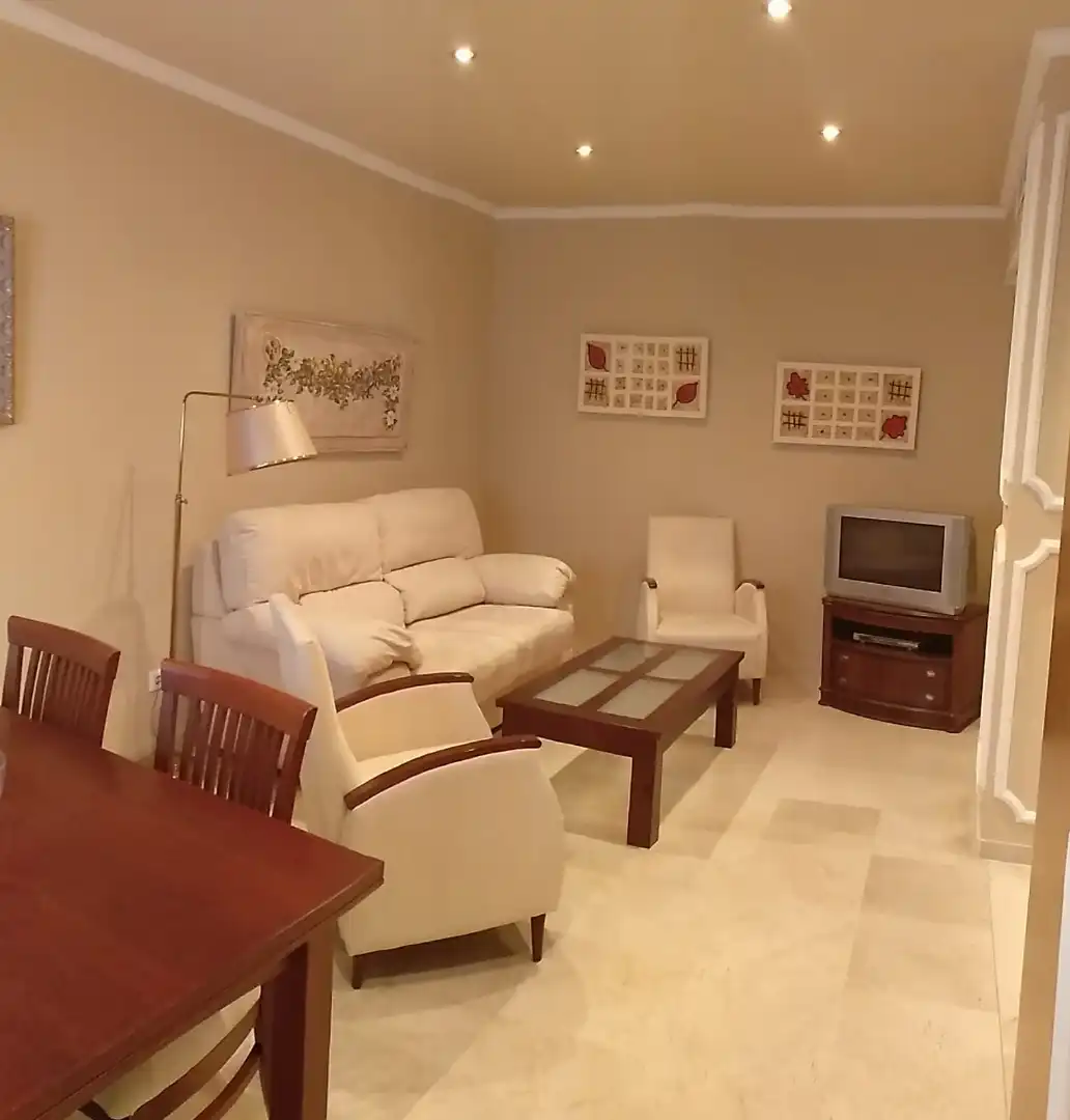 Living room of Flat for rent in Sevilla  with Air Conditioner, Heating and Furnished