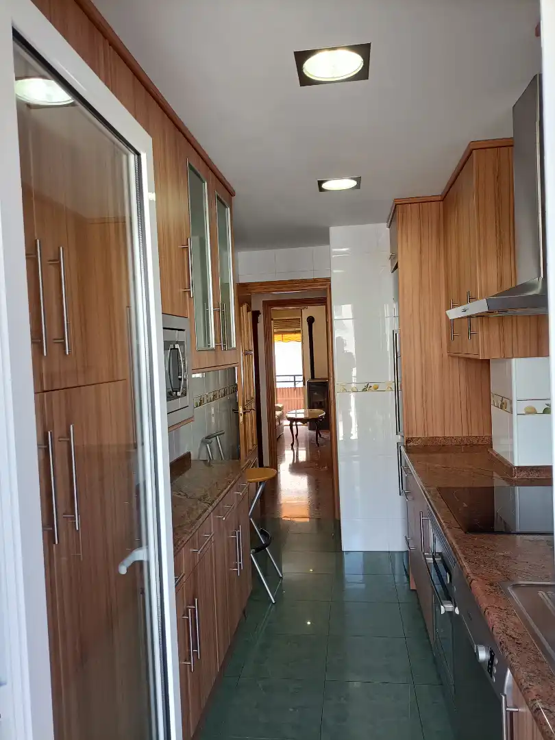 Kitchen of Flat for sale in Castellnovo  with Terrace, Furnished and Balcony
