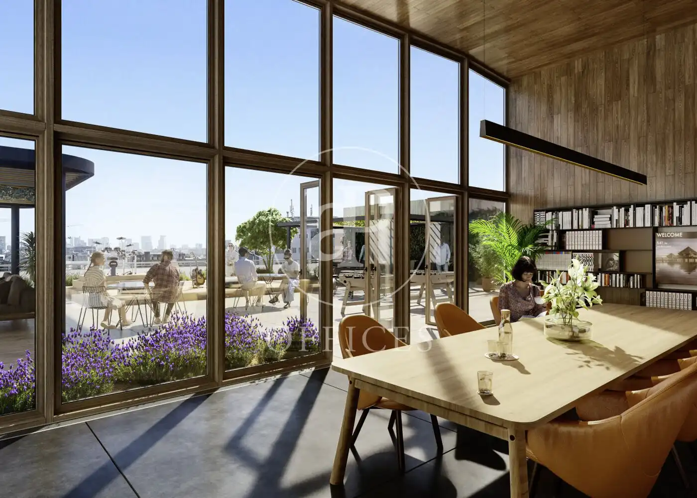 Terraza de Oficina de alquiler en  Barcelona Capital con Aire acondicionado y Calefacción