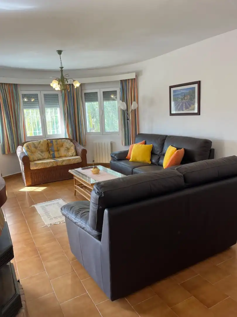 Sala d'estar de Casa o xalet en venda en Benissa amb Aire condicionat, Calefacció i Jardí privat