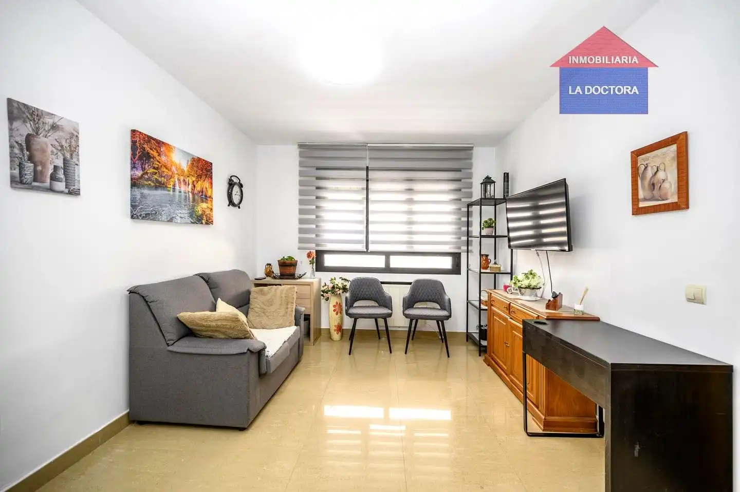 Sala de estar de Piso en venta en El Álamo con Aire acondicionado, Calefacción y Trastero