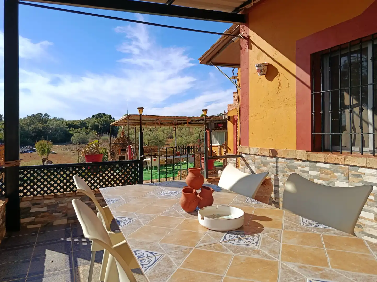 Terrassa de Finca rústica en venda en Paterna del Campo amb Aire condicionat, Jardí privat i Terrassa