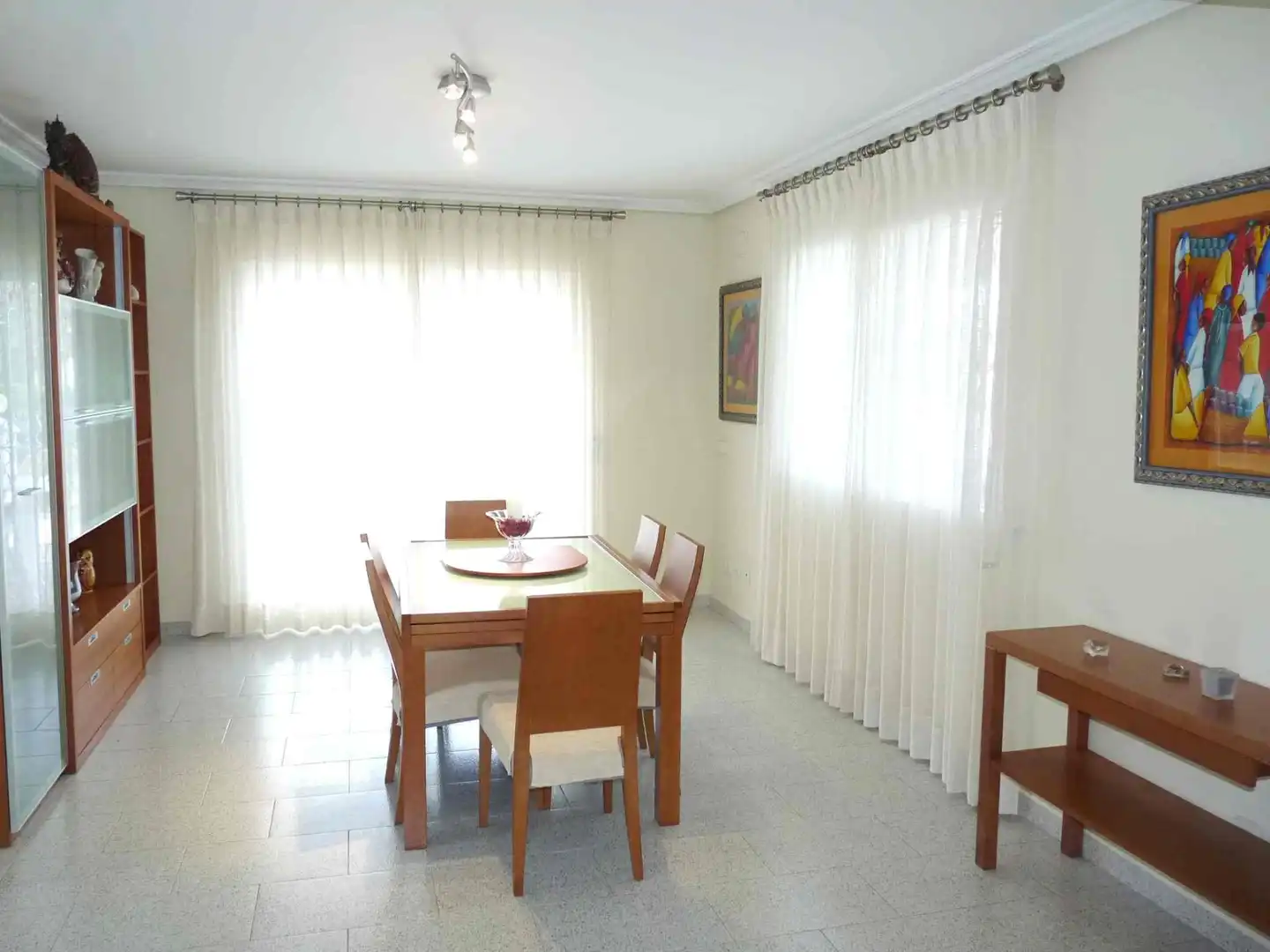 Menjador de Casa o xalet de lloguer en Dénia amb Aire condicionat, Jardí privat i Terrassa