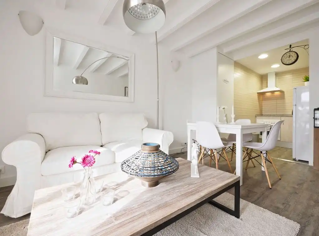 Living room of Flat for rent in Rozas Centro