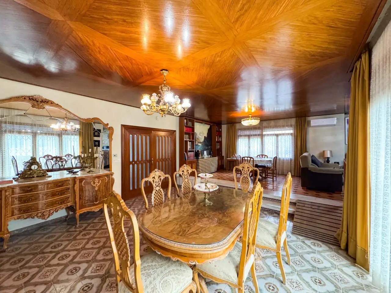 Dining room of Houses for sale in Elda  with Air Conditioner, Heating and Private garden