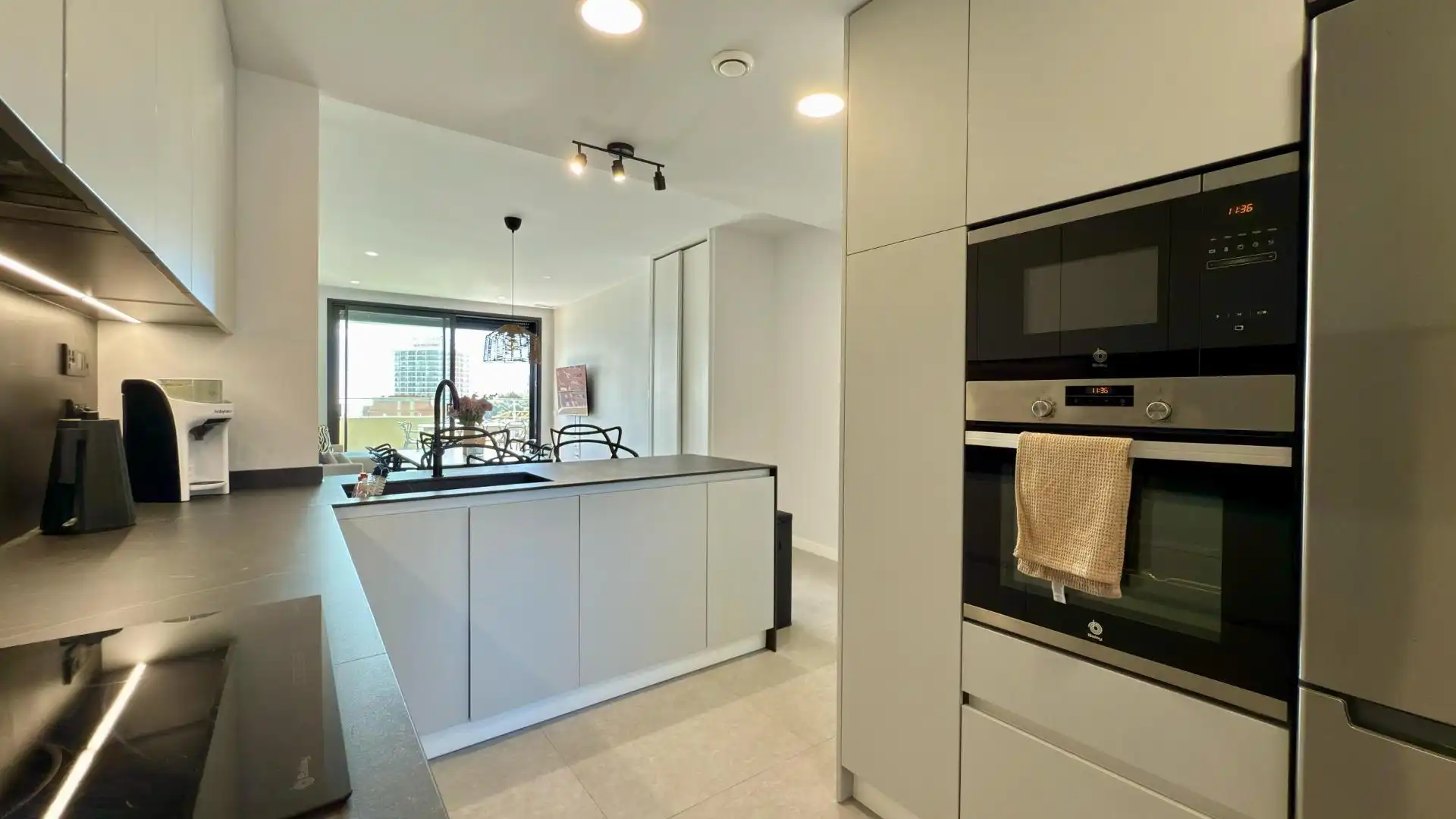 Kitchen of Flat for sale in Finestrat  with Air Conditioner, Heating and Terrace