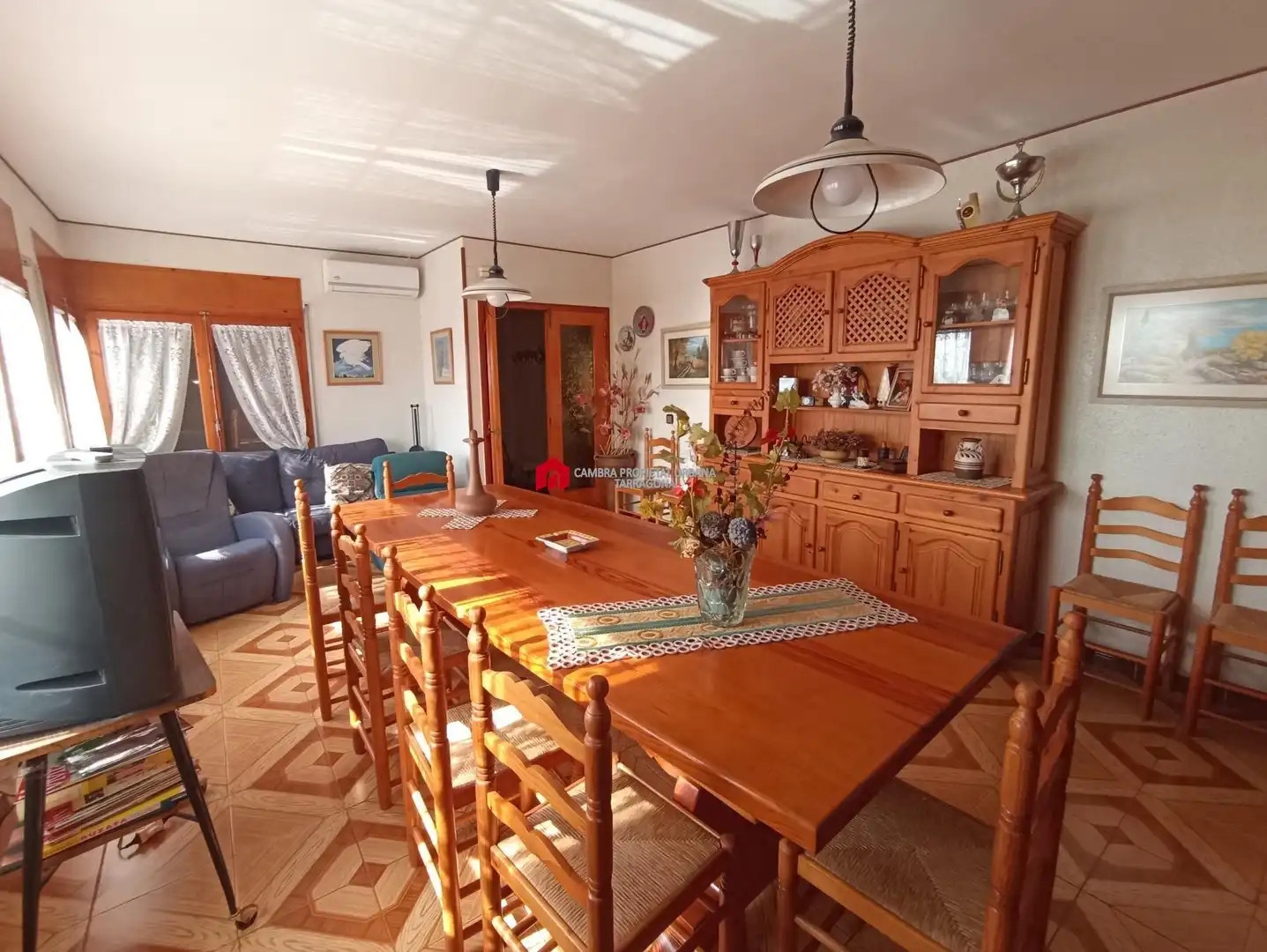 Dining room of Country homes for sale in L'Aldea  with Air Conditioner, Heating and Private garden