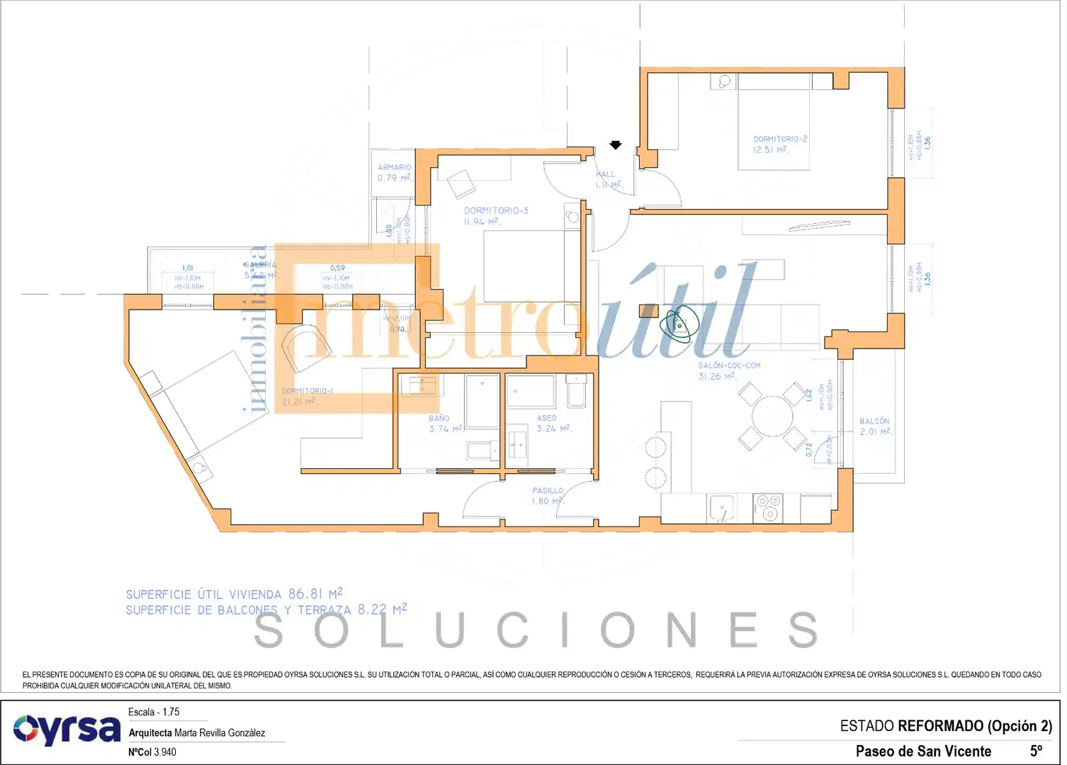 Appartamento con terrazza in vendita a Paseo de San Vicente, imagen 8