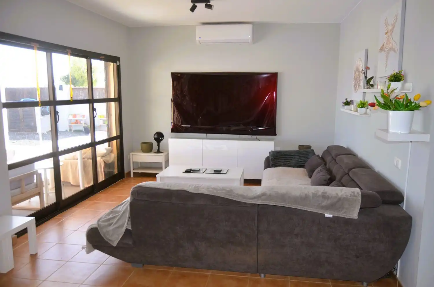 Sala de estar de Casa o chalet en venta en Antigua con Aire acondicionado, Terraza y Trastero