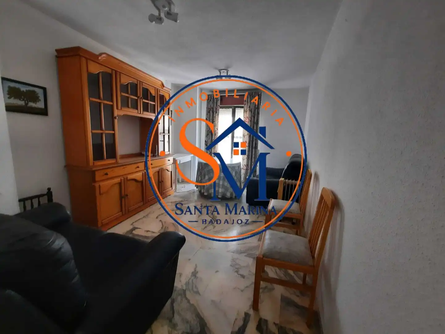 Sala de estar de Apartamento de alquiler en Badajoz con Amueblado y Balcón