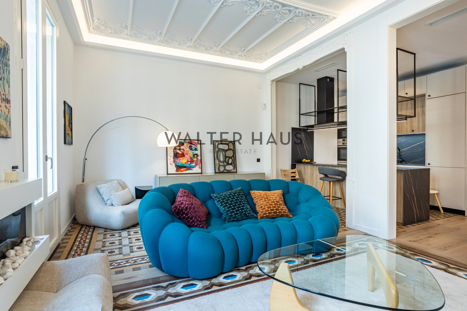 Sala d'estar de Pis en venda en  Barcelona Capital amb Aire condicionat, Calefacció i Terrassa