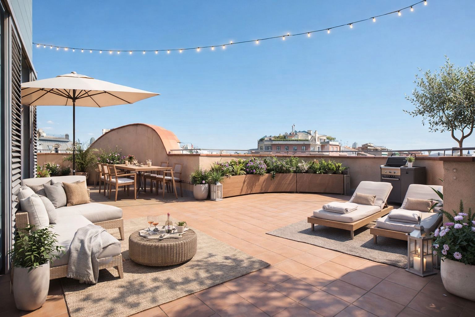 Terrassa de Àtic en venda en  Barcelona Capital amb Aire condicionat, Calefacció i Parquet