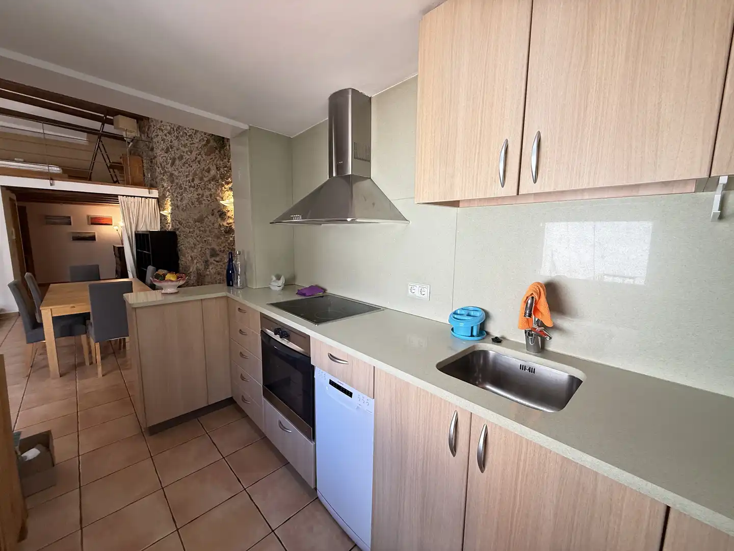 Küche von Wohnung zur Miete in Roses mit Klimaanlage, Möbliert und Ofen