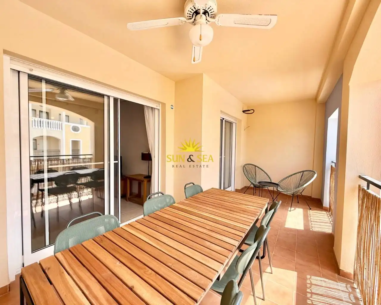 Terraza de Apartamento de alquiler en San Javier con Aire acondicionado, Calefacción y Terraza