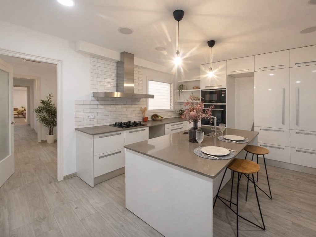 Kitchen of Flat for sale in Vilafranca del Penedès  with Air Conditioner, Heating and Oven