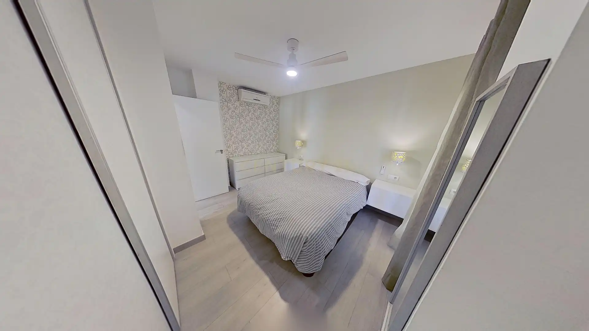 Habitación de Apartamento de alquiler en Málaga con Aire acondicionado, Horno y Lavadora