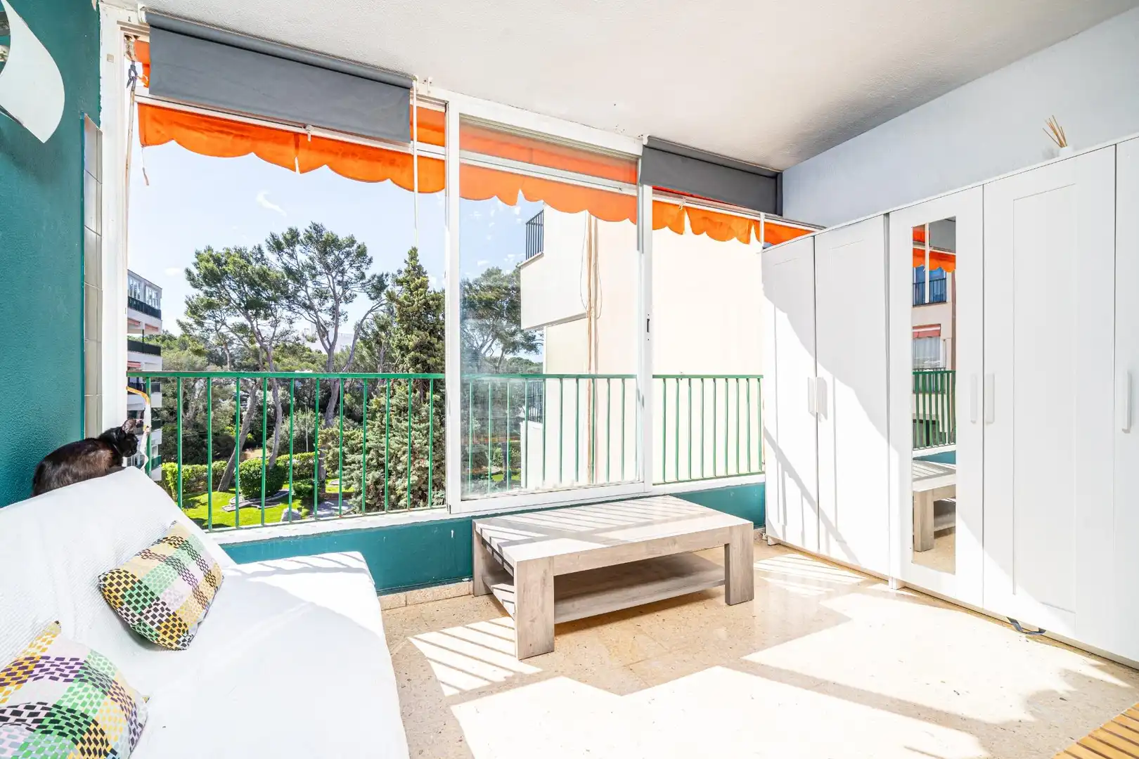 Terraza de Apartamento en venta en Calvià con Parquet y Piscina comunitaria