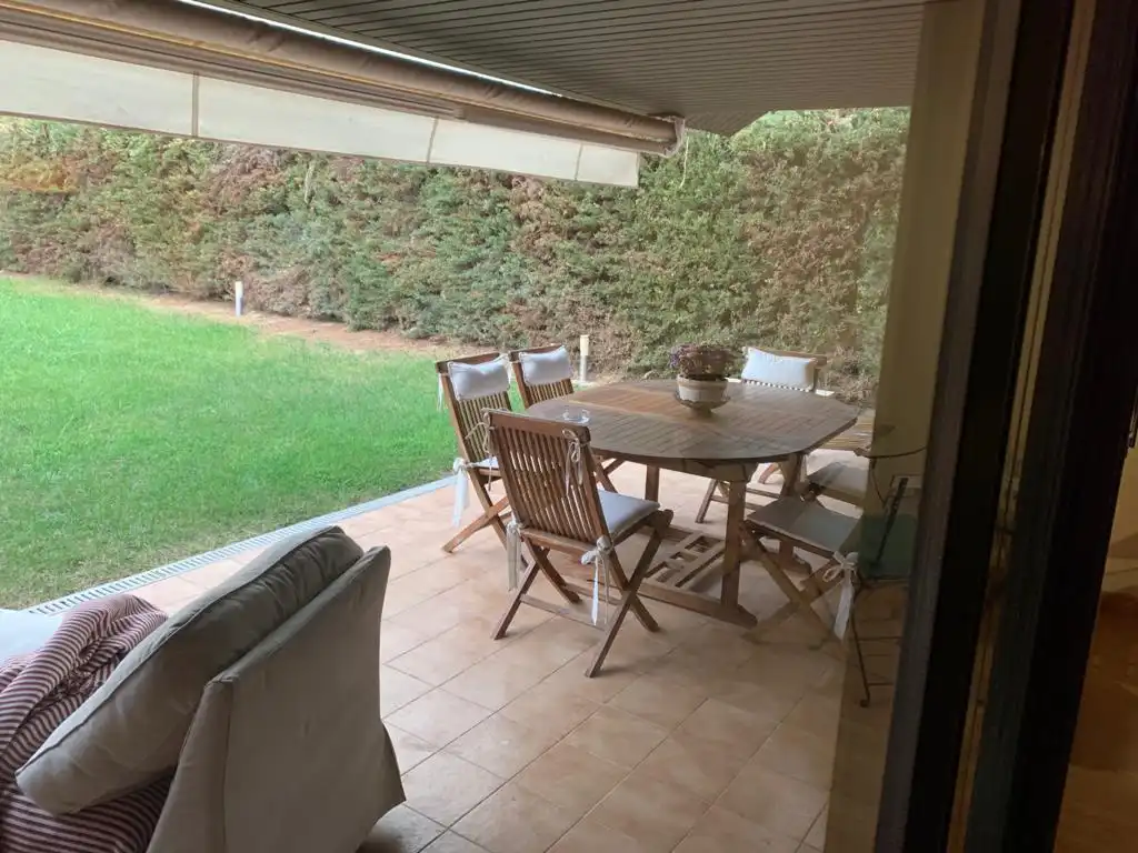Terraza de Casa o chalet de alquiler en Villanueva de Gállego con Aire acondicionado, Calefacción y Jardín privado