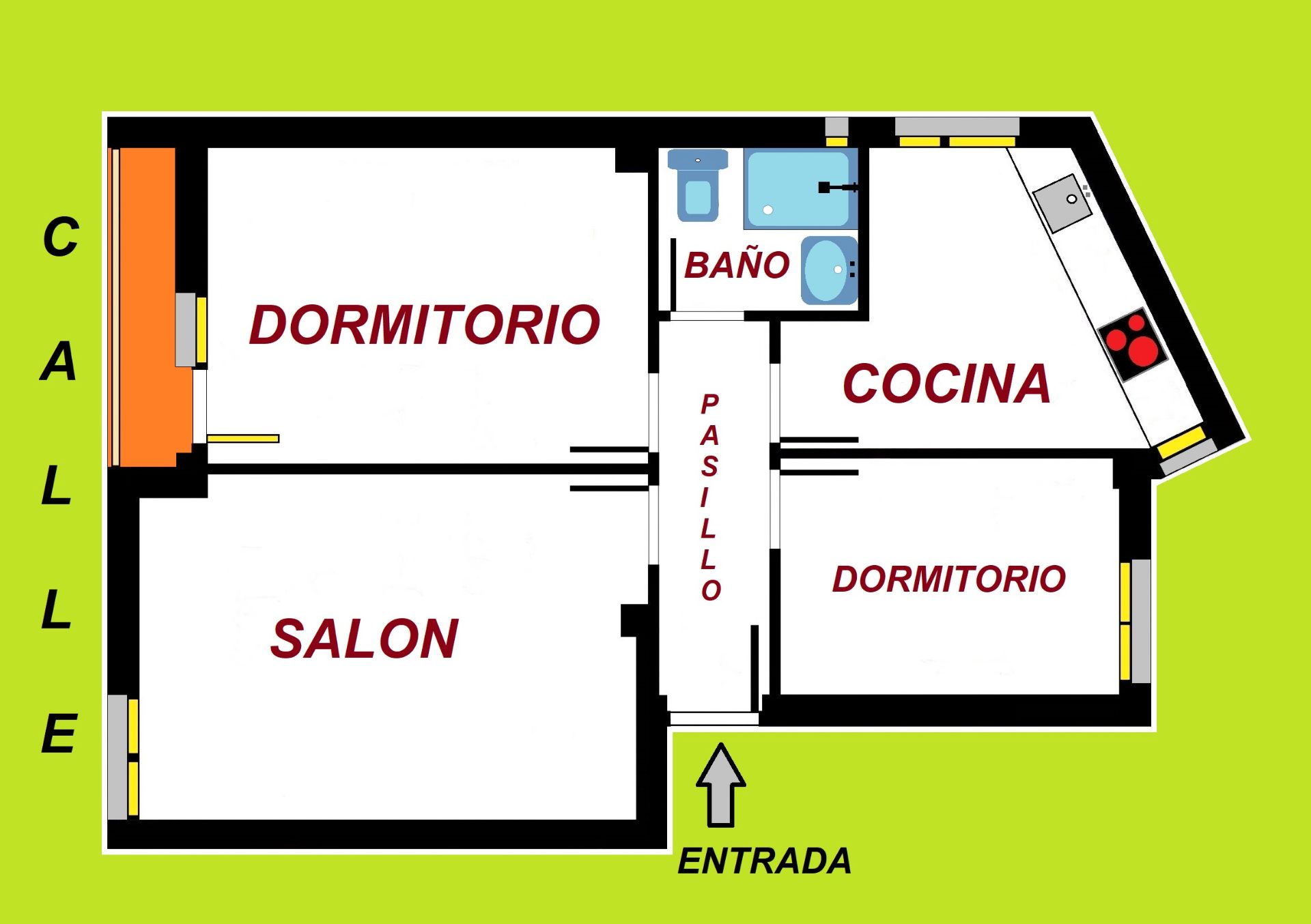 Pis en venda en Gijón  amb Moblat i Balcó