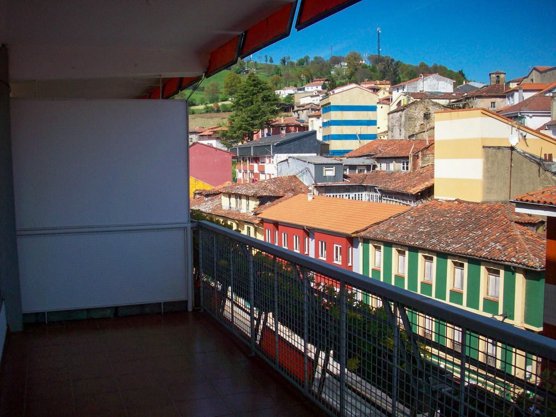 Vista exterior de Pis en venda en Tineo amb Calefacció, Parquet i Terrassa