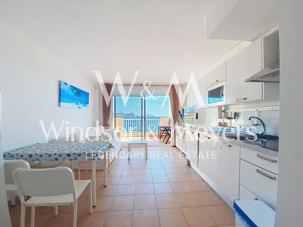 Balcony of Flat for sale in Santa Eulària des Riu  with Air Conditioner, Furnished and Microwave