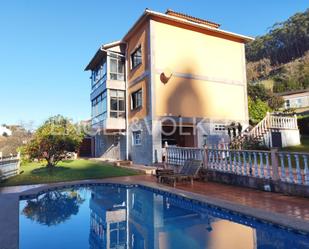 Exterior view of House or chalet for sale in Pontevedra Capital   with Heating, Private garden and Parquet flooring