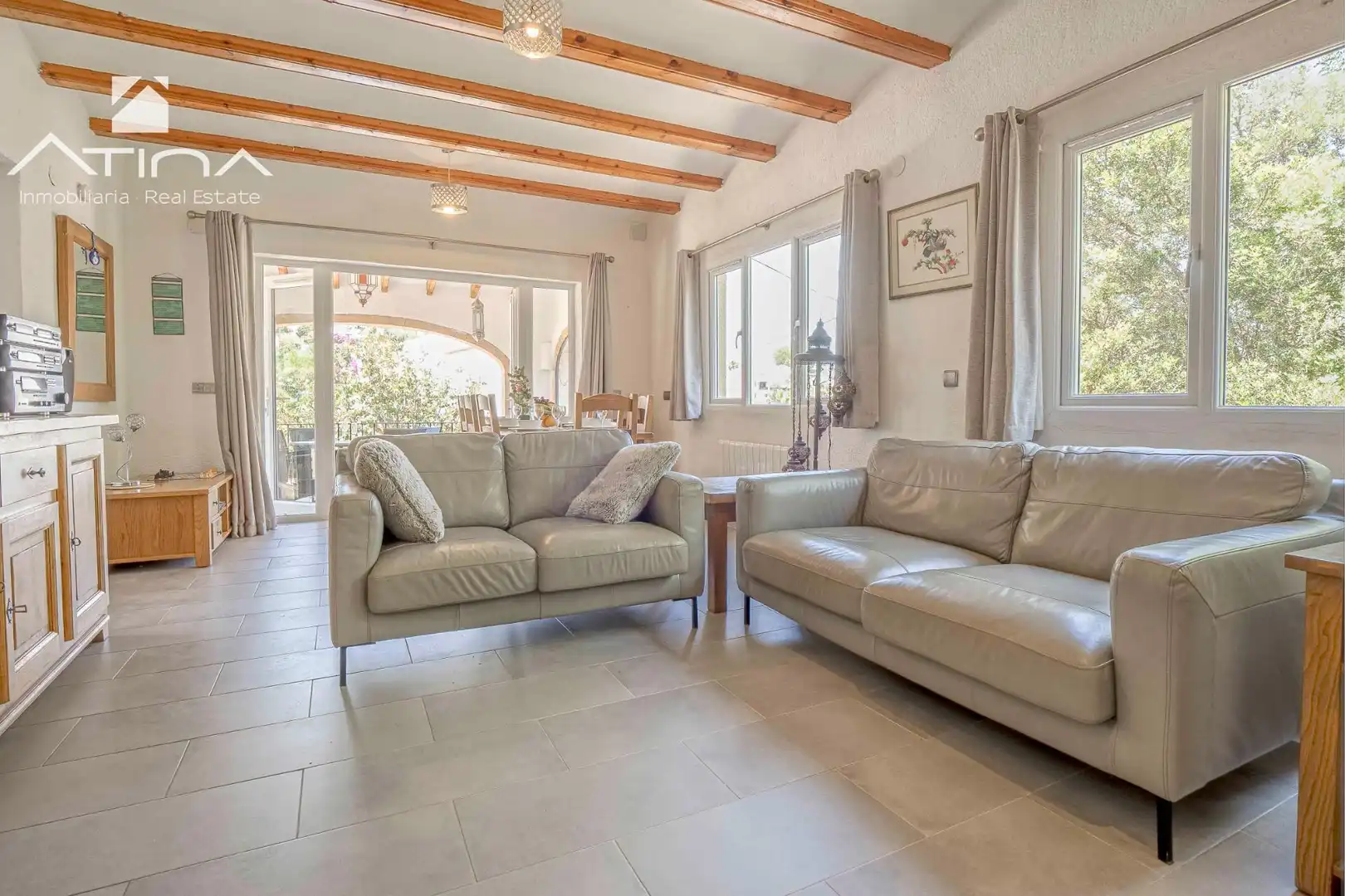 Living room of Houses for sale in Jávea / Xàbia  with Air Conditioner, Private garden and Terrace