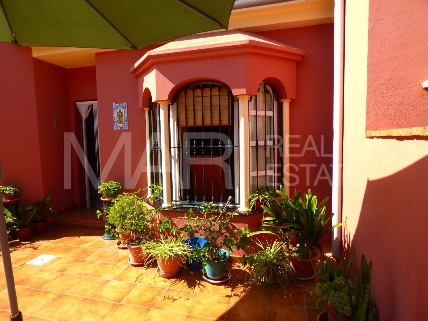 Jardín de Casa adosada en venta en Chiclana de la Frontera