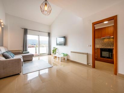 Sala d'estar de Àtic en venda en Porqueres amb Aire condicionat i Balcó