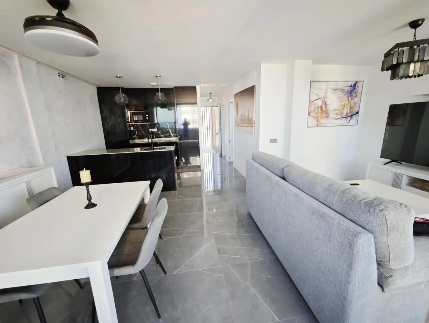 Cuina de Apartament en venda en Benalmádena amb Aire condicionat, Terrassa i Traster