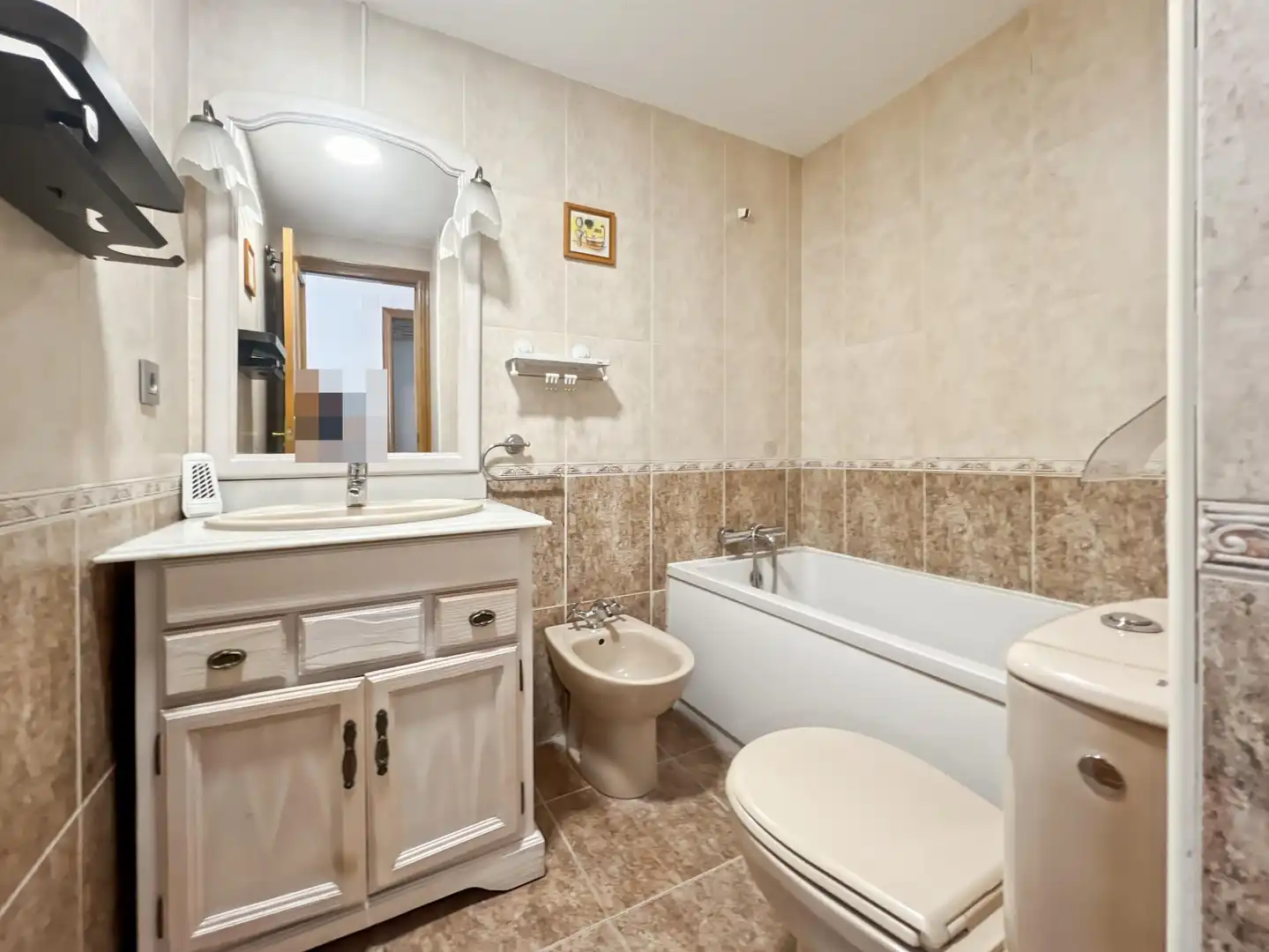 Baño de Piso de alquiler en Castellón de la Plana / Castelló de la Plana con Aire acondicionado, Amueblado y Balcón