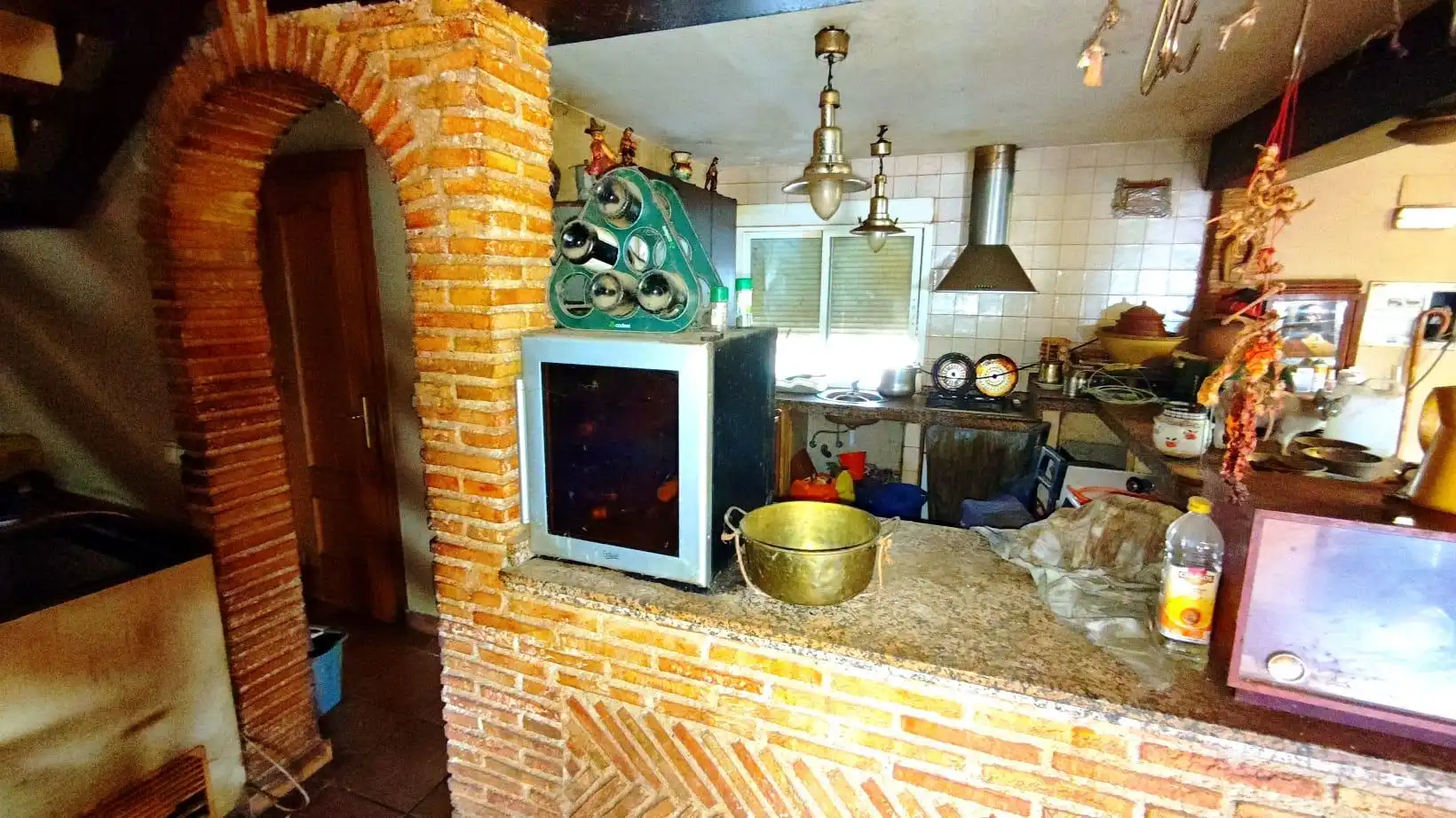 Cocina de Finca rústica en venta en Carcaboso con Aire acondicionado, Calefacción y Jardín privado